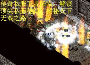 传奇私服王者降临：解锁顶尖私服秘籍，揭秘天下无双之路